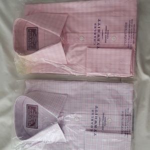 Two checked Charles Tyrwhitt  Egyptian cotton shirts